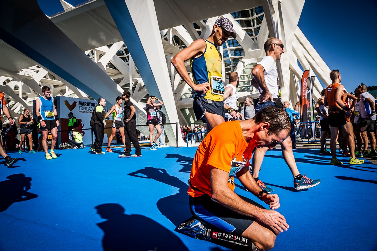 Fotografia deportiva running del Maratón de Valencia Trinidad Alfonso 2014
