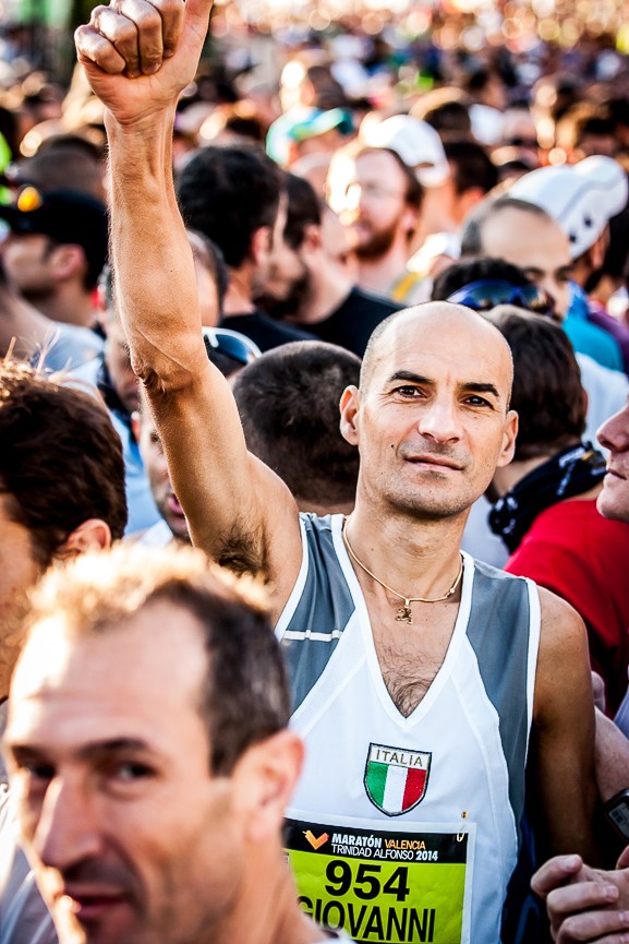 Fotografia deportiva running del Maratón de Valencia Trinidad Alfonso 2014
