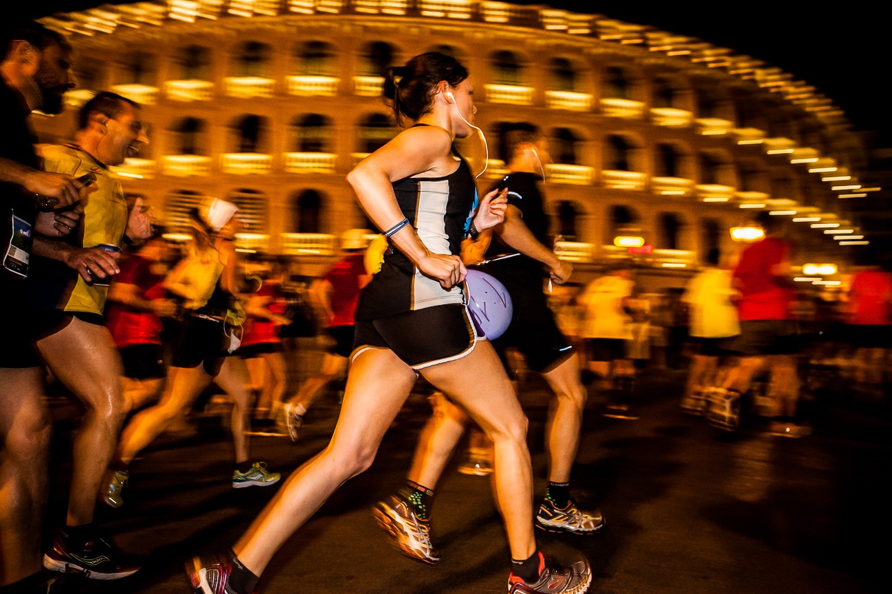 Fotografia deportiva de running en la 15K Nocturna de Valencia 2014